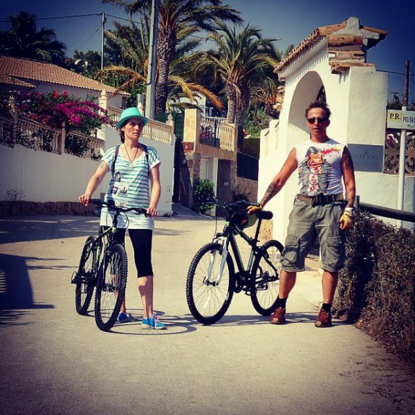 Иван и Оксана на велопрогулке
